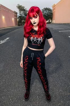 Vampire Bat Joggers [Red Bats]