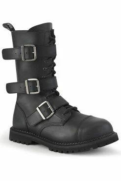 Lead The RIOT-12 Boots [Black Vegan Leather]